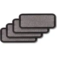 Astra Fußmatte Außen BORDER STAR 4ER SET 4 in Silber | Gr.: 50 x 80 cm