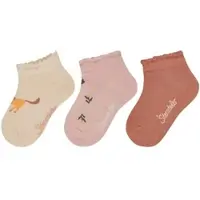 Sterntaler Sneaker Socken 3er-Pack Pferd in ecru farbend | Gr.: 18