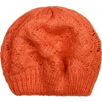 StyleBREAKER Strick Baskenmütze in Orange | Gr.: onesize