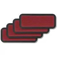 Astra Fußmatte Außen BORDER STAR 4ER SET 4 in Rot | Gr.: 50 x 80 cm