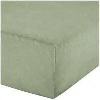 Erwin Müller Frottee Boxspring-Spannbettlaken Füssen in grün | Gr.: 180x220 cm - 200x220 cm