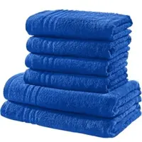 Redbest Frottier Frottier-Set uni 6-tlg. New York in royalblau | Gr.: onesize