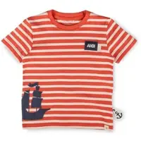 Sigikid T-Shirt Ahoi Little Pirate in Rot gestreift | Gr.: 116