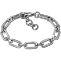 Amello Armband Edelstahl ca. 18,5cm bis 22cm Oveal | Gr.: onesize