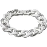 Amello Armband Edelstahl, Keramik ca. 18,5cm ca. 1,5cm x 1,7cm (Gliedergröße) Panzer | Gr.: onesize