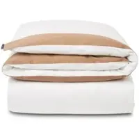 Lexington Bettdeckenbezug Streifen in Weiß | Beige | Gr.: onesize