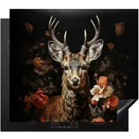 KitchenYeah Herdabdeckplatte Hirsch | Gr.: 77 x 51 cm