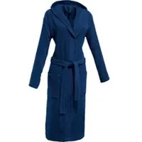 Redbest Frottier Unisex-Bademantel mit Kapuze Chicago in dunkelblau | Gr.: XXL