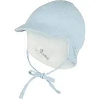 Sterntaler Wende-Schirmmütze Musselin in bleu | Gr.: 41 cm