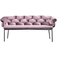 KAWOLA SITZBANK MONTY Pink Velvet