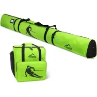 Normani Outdoor Sports Kombiset Skitasche und Skischuhtasche in Limette | Gr.: onesize