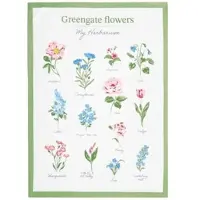 Greengate Geschirrtuch AGNES MY HERBARIUM Weiß mit Blumen | Gr.: onesize