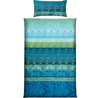 Erwin Müller Mako-Single-Jersey Bettwäsche in blau | Gr.: 200x220 cm (40x80 cm)