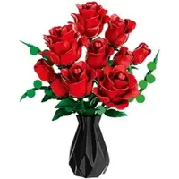 ReoBrix WOMA Rote Rosen Blumenstrauß Bausteine W11156 | Gr.: onesize