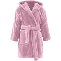 Redbest Fleece Kinder-Bademantel mit Kapuze Perris in mauve | Gr.: 146/152