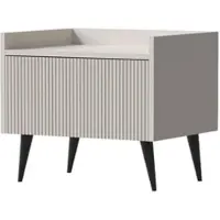 WFL GROUP NACHTTISCH Arysa in Beige Cashmere 52/45/41 cm