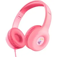 Trust mit Kabel, Lautstärkenbegrenzer (85dB) für Kinderen ab 4 Jahre, On Ear Faltbares Headset mit Mikrofon, 3.5mm Klinke, Kopfhörer Kinder mit Aufkleber