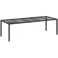 Furnicato Gartentisch Braun 250 X 100 X 75 Cm Poly Rattan