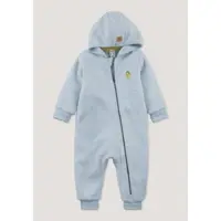 Hessnatur Softfleece Overall Regular in helles jeansblau | Gr.: 50/56