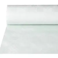 Papstar Papiertischtuch mit Damastprägung 50 m x 1,2 m weiß, 4 x 1 Rolle 4 Stück