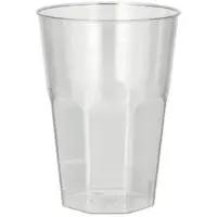 Papstar Starpak 30 Gläser für Latte Macchiato, PS 0,3 l Ø 8 cm · 11 cm glasklar | Schrumpffolie (30 Stück)