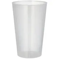 Papstar Starpak 10 Mehrweg-Trinkbecher PP transluzent unzerbrechlich 0,4 l - Ø 8,6 cm · 13 cm