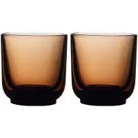 Fellow 2er-Set Pirch Cappuccino-Gläser, 190 ml, Bernstein