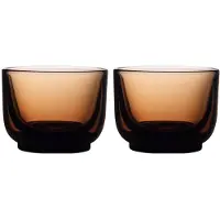 Fellow 2er-Set Pirch Cortado-Gläser, 120 ml, Bernstein