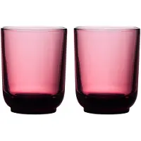 Fellow Set mit zwei Pirch Latte-Gläsern, 320 ml, Rot