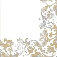 Duni GmbH Dunisoft Festiva Servietten 40x40 cm, weiß | Packung (60 Servietten)