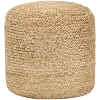 Décoshop26 - Handgefertigter Pouf/Fußhocker 40 x 45 cm braune Jute DEC029965 DEC029965