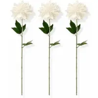 Layba Künstliche Dahlie 3er-Set weiß 60 cm