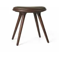 MATER Stuhl, dunkelbraun, Buche/Leder, Höhe 47 cm - , Stuhl, Holz, für Esszimmer, Holz, Design