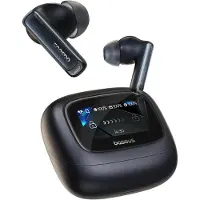Baseus Bowie M2s Ultra Bluetooth In-Ear Kopfhörer, Schwarz, Hi-Res Audio 96kHz/24-Bit, 52dB ANC, Smart-Touch Display, 30h Akku, Android & iOS