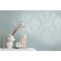 A.S. Création Vliestapete "Pure Elegance Ornament-Tapete Mustertapete Barock Raute" schimmernd strukturiert Vliestapete klassisch für Schlafzimmer Küche Wohnzimmer Ornament Flur