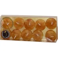 Kopschitz Kerzen 100% Bienenwachs Teelichter Natur marmoriert 17 x 38 mm, 10 Stück
