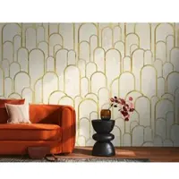 Living Walls Fototapete "THE WALL III Struktur-Optik Tapete Motivtapete Artdeco 3D" matt glatt Vliestapete Metallic-Effekt für Schlafzimmer Wohnzimmer Strukturoptik