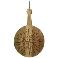 GAUMENKICK Schneidebrett Pusteblume Mangoholz mit Griff in natur - D: 46cm | Gr.: onesize