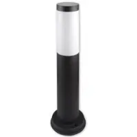 MasterLed E27 Pollerleuchte Edelstahl IP44 45cm, Garten Stehlampe, Leuchtmittel wechselbar