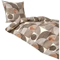 TRAUMSCHLAF Seersucker Bettwäsche Parma beige 160x210 cm + 65x100 cm