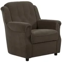 58 aufm Kessel POLSTERSESSEL Kaylyn Flockstoff braun | Gr.: onesize