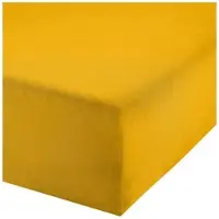 Redbest Single-Jersey Boxspring-Spannbettlaken Denver in gelb | Gr.: 180x200 cm - 200x200 cm