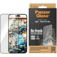 PanzerGlass Ultra-Wide Fit Antibakterieller Displayschutz für das Apple iPhone 15 Pro Max