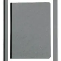 Clairefontaine 5x Notizbuch AgeBag, mit Leinenrücken, 19x25 cm, 96 Blatt blanko - Grau 795405C