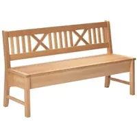 58 aufm Kessel SITZBANK Deborah 146 x 52 x 87 Massivholz Buche lackiert/Dunkelbraun | Gr.: onesize