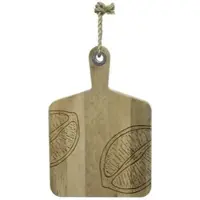 GAUMENKICK Schneidebrett Zitronen Mangoholz in natur - L: 38cm | Gr.: onesize