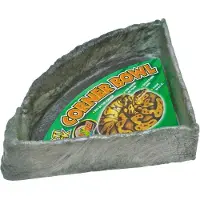 Zoo med XL Eckschüssel für Reptilien Terrarium – Platzsparendes Design für die Ecke