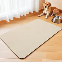 OEM Haustierfuttermatte - Tierbrett - Hundebett - Wasserdicht und Gleitfest - 60 x 120 cm - Beige