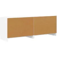 vidaXL Bettschrank mit Tür 2 pcs Weiß 66 x 35 x 48 cm Holzwerkstoff