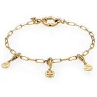 KUZZOI Armband 925 Sterling Silber in Gold | Gr.: 23 cm
